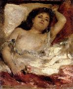 Pierre Renoir Reclining Semi-nude oil